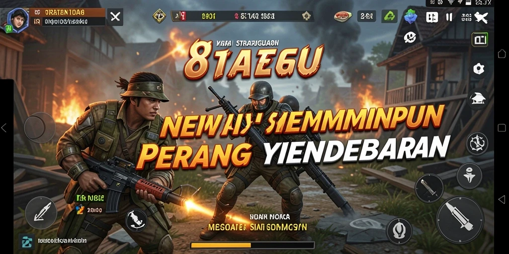 Screenshot dari gameplay 8180 yang menunjukkan pertempuran sengit.