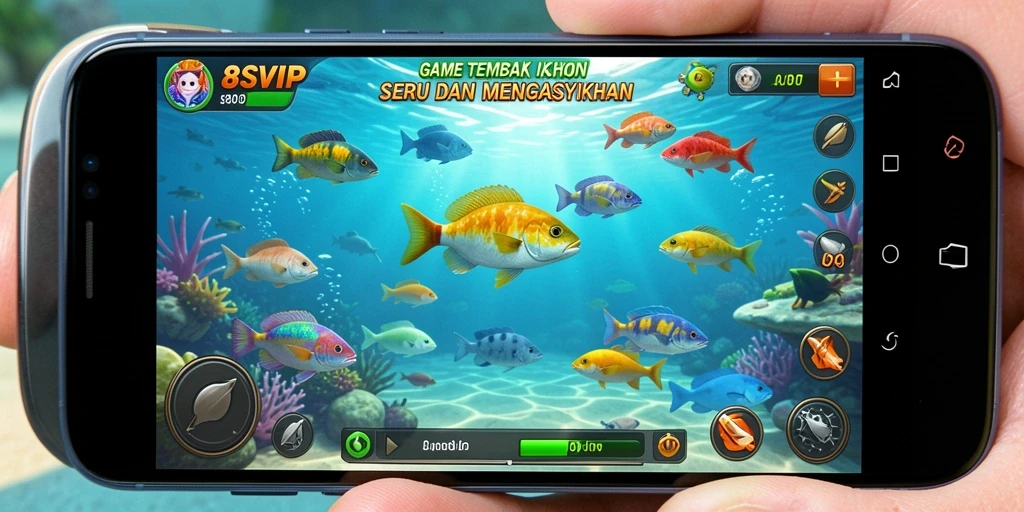 Tampilan gameplay seru dalam Tembak Ikan 8SVIP.
