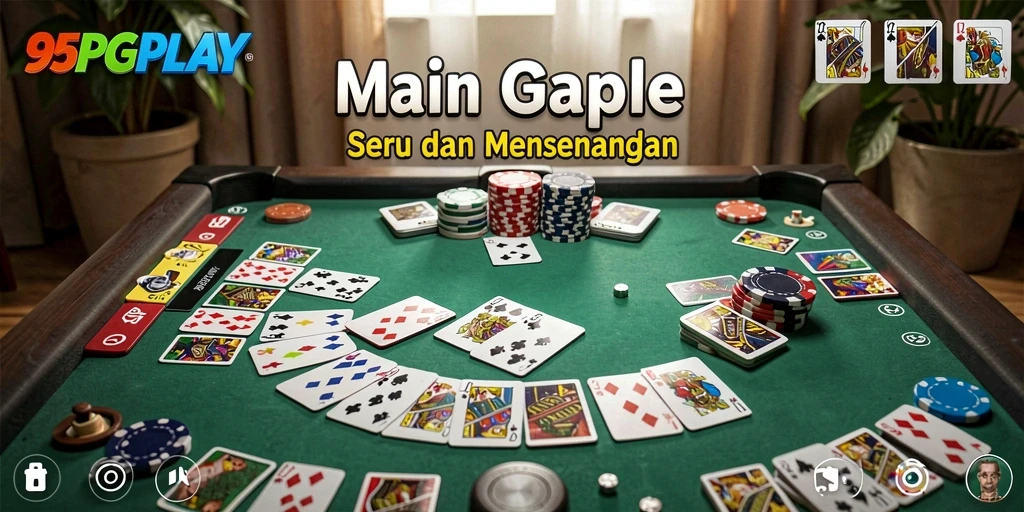Screenshot gameplay Gaple di 95PGPLAY yang menarik dan interaktif.