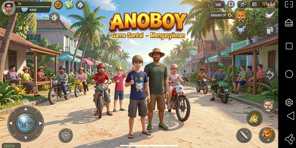 Screenshot ANOBOY menampilkan aksi gameplay yang seru dan menghibur.