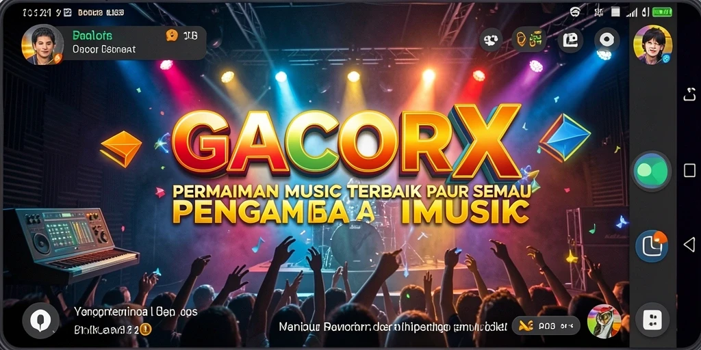 Screenshot utama GACORX menampilkan gameplay seru dalam menciptakan musik.