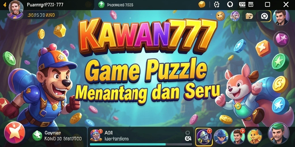 Tampilan gameplay seru dari KAWAN777 saat menyelesaikan teka-teki.