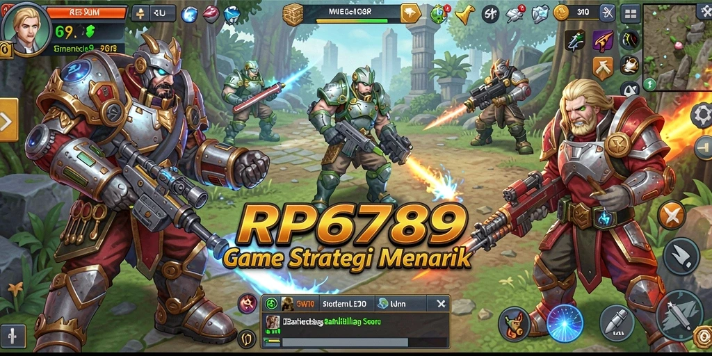 Menampilkan gameplay RP6789 dengan pertempuran strategi yang mendebarkan.