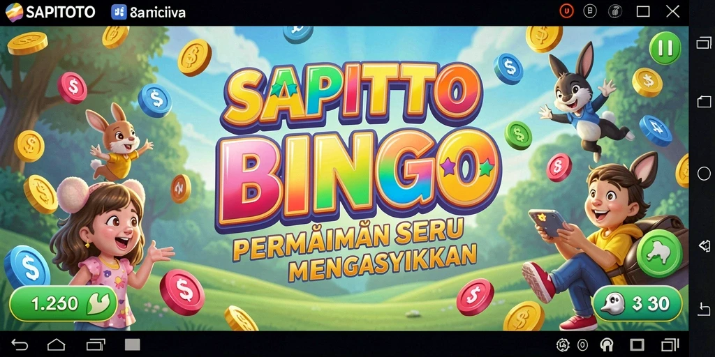 Tampilan menarik gameplay Bingo di SAPITOTO.